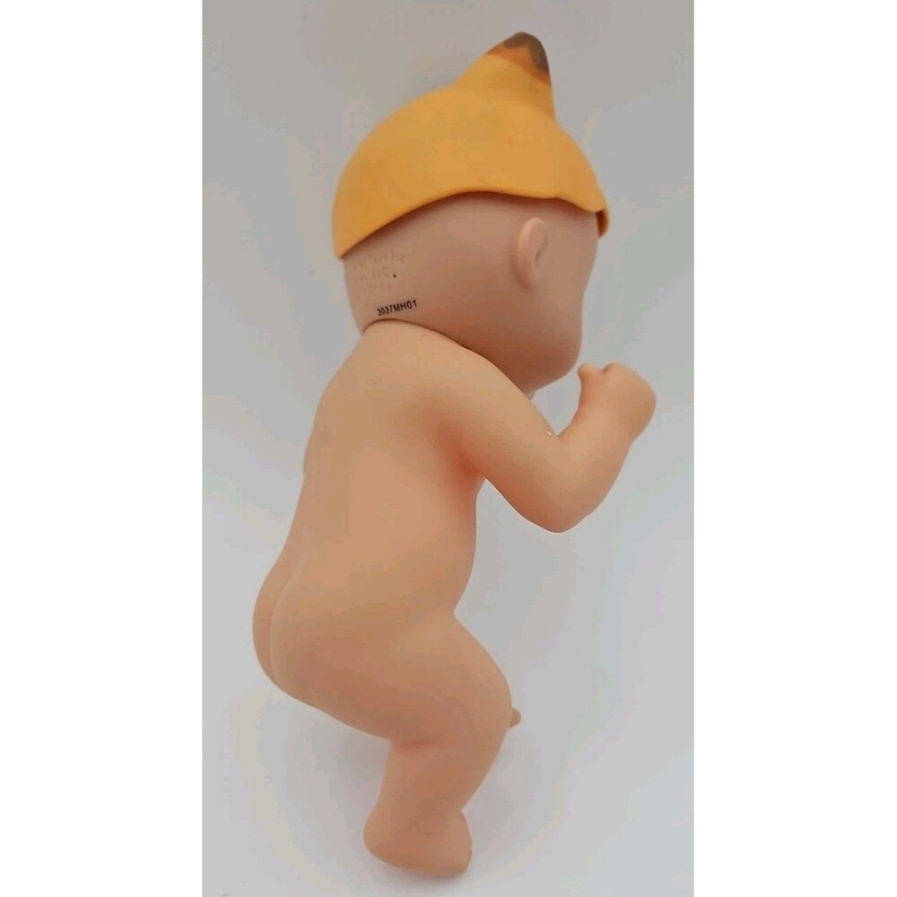 2017 LAUER/JUST PLAY WEE WATER BABIES DOLL 5 IN WEARING FOX HAT, BLUE BLACK EYES - Picture 5 of 8